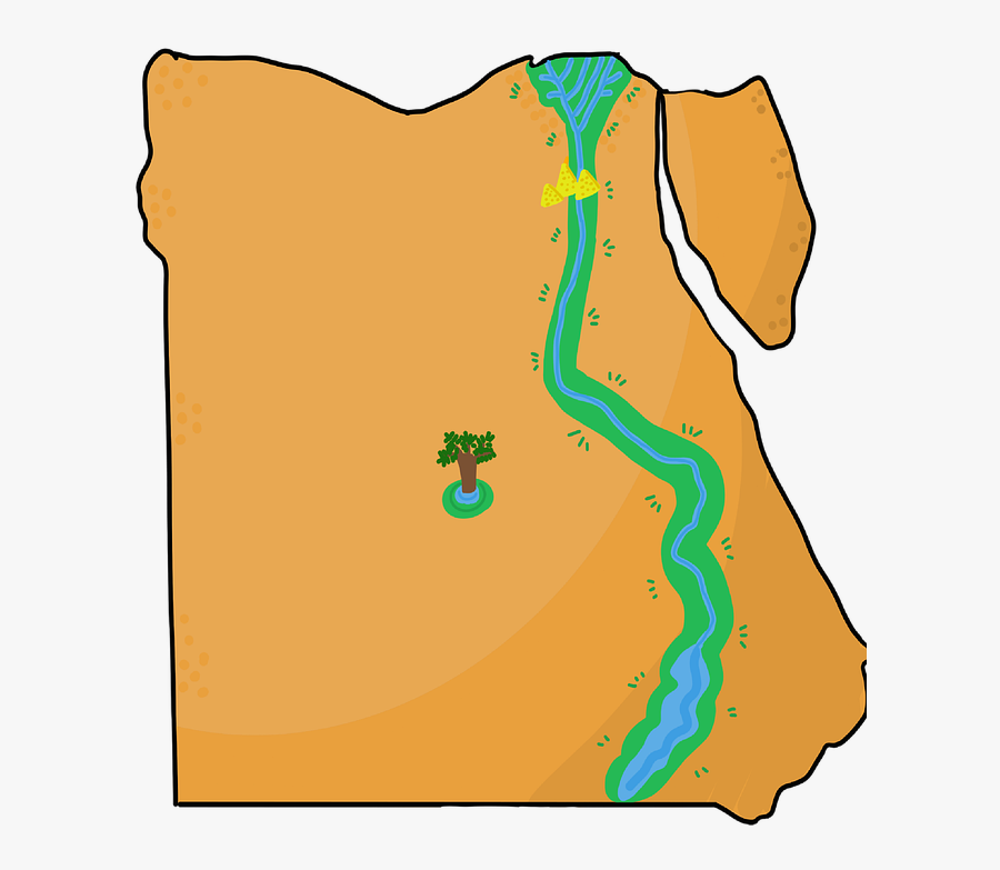 Egypt, Cairo, Map, Ancient Egypt, Pyramids, Pyramid - Egypten Kort Png, Transparent Clipart