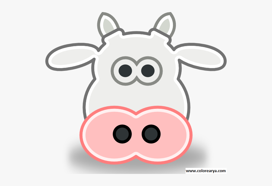 Clip Art Head Of Animals - Cow Face Clipart, Transparent Clipart