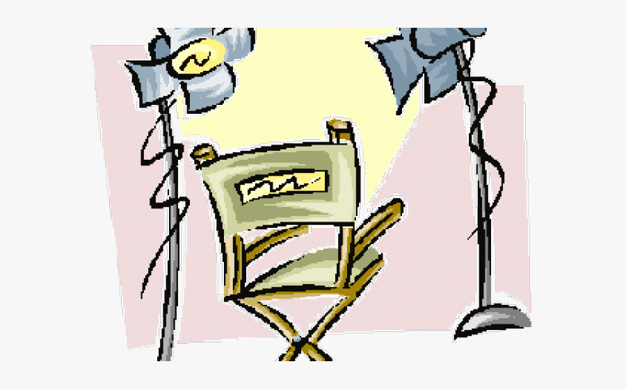 Video Camera Clipart Film Producer - Directors Chair Clip Art, Transparent Clipart