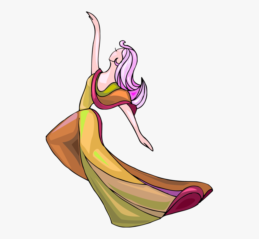 Abstract Colourful Dance - Dancing Colourful Drawing, Transparent Clipart
