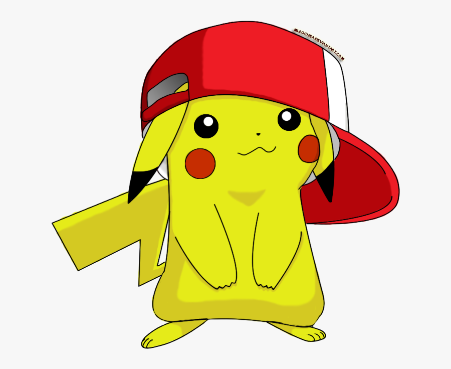 Cute With By Mlpochea - Pikachu With Backwards Hat, Transparent Clipart