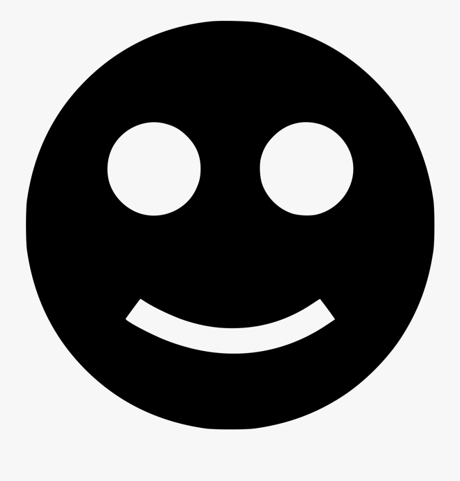 Happy S Smile - Smiley Face Flat Icon, Transparent Clipart