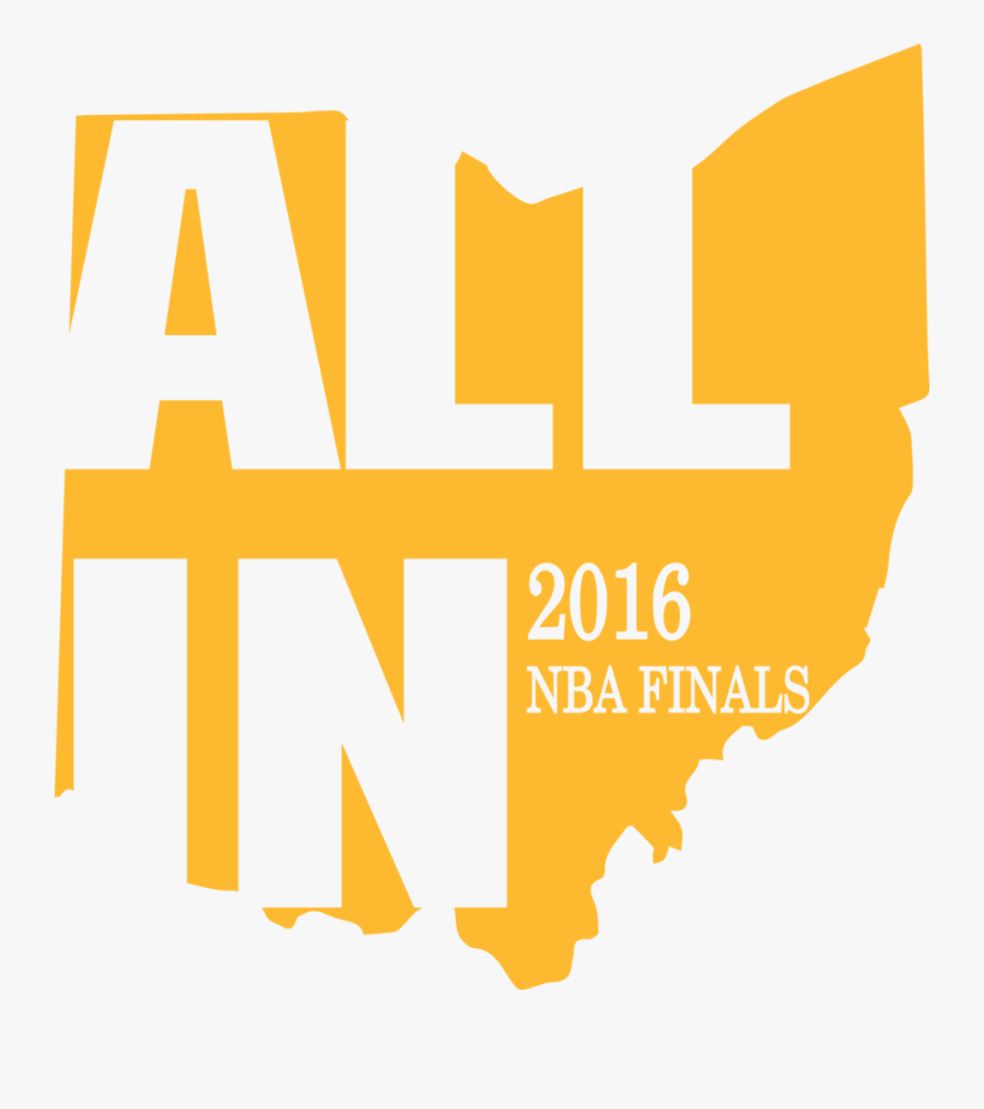 All In - Cleveland Cavaliers - Graphic Design, Transparent Clipart