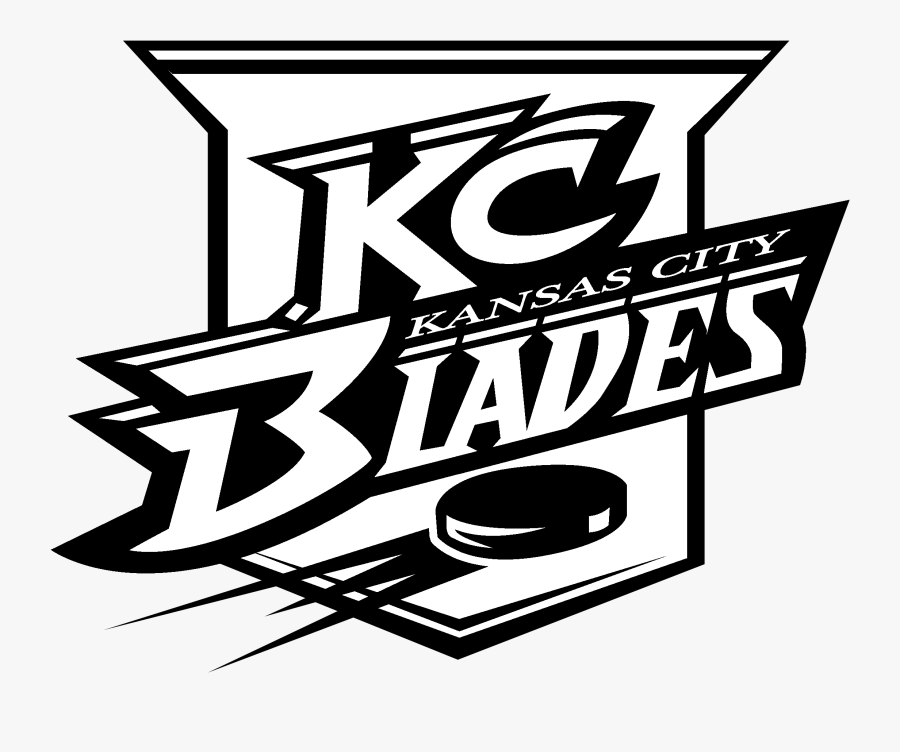 Kansas Vector Black And White - Kansas City Blades, Transparent Clipart