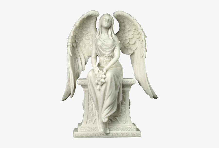 Angel Of Grief Statue Weeping Angel Stone Sculpture - Angel Statue Transparent, Transparent Clipart