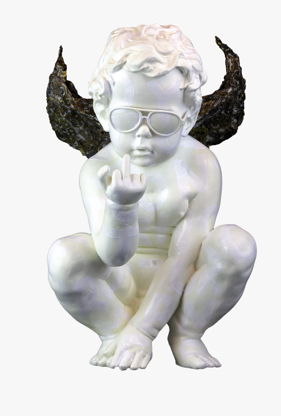 Naughty Angel Statue, Transparent Clipart