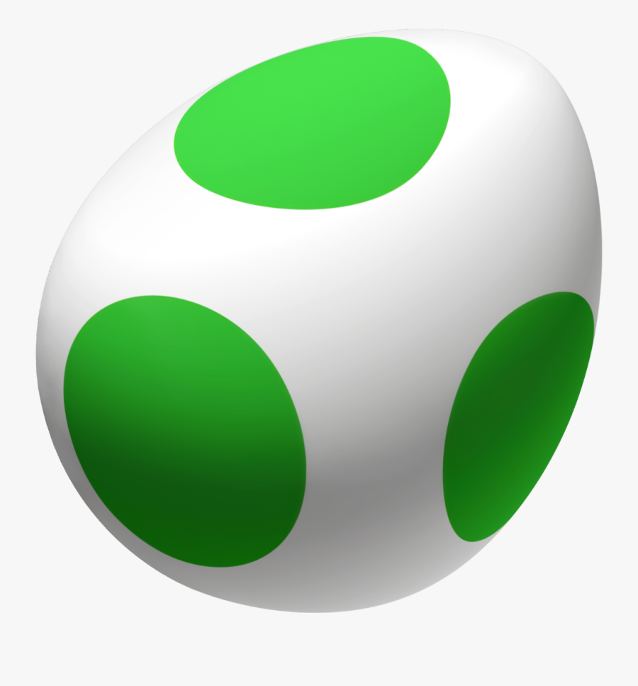 #yoshi #egg #easter #green #cute #kawaii #round #circle - Mario Kart Yoshi Egg, Transparent Clipart