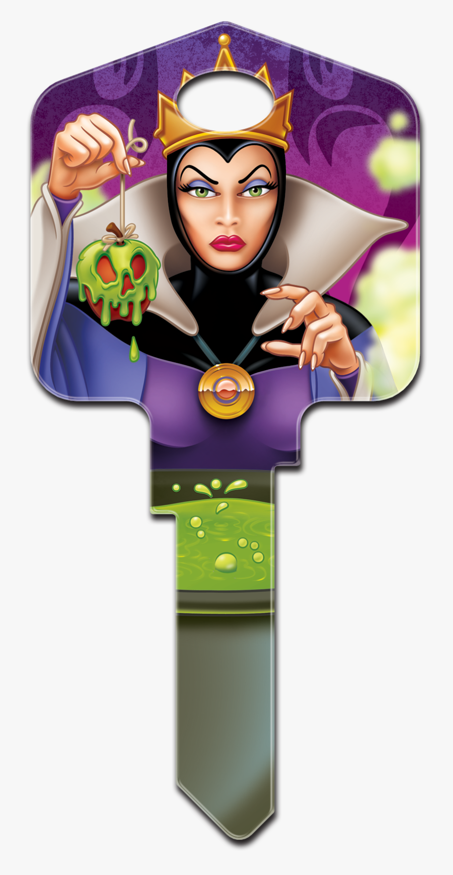 Transparent Evil Queen Clipart - House Key Designs Disney, Transparent Clipart