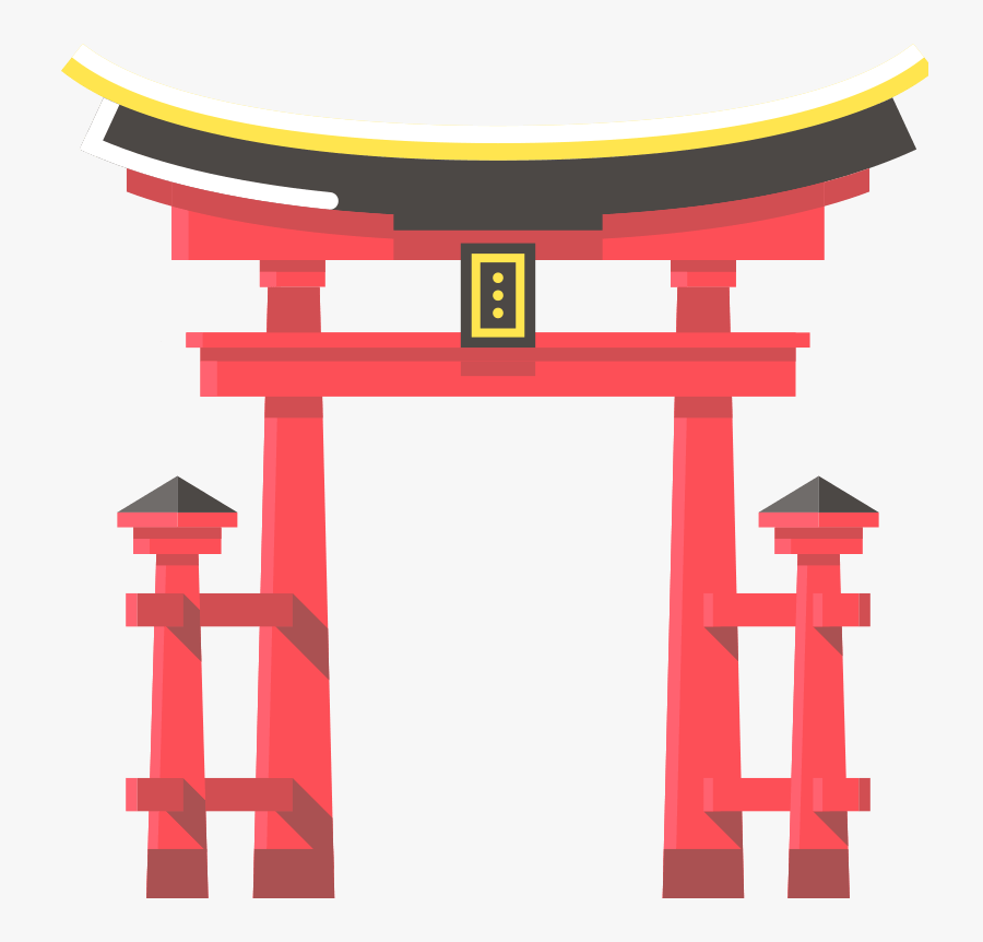 Clip Art Shrine Clipart - Japanese Shrine Gate Png, Transparent Clipart