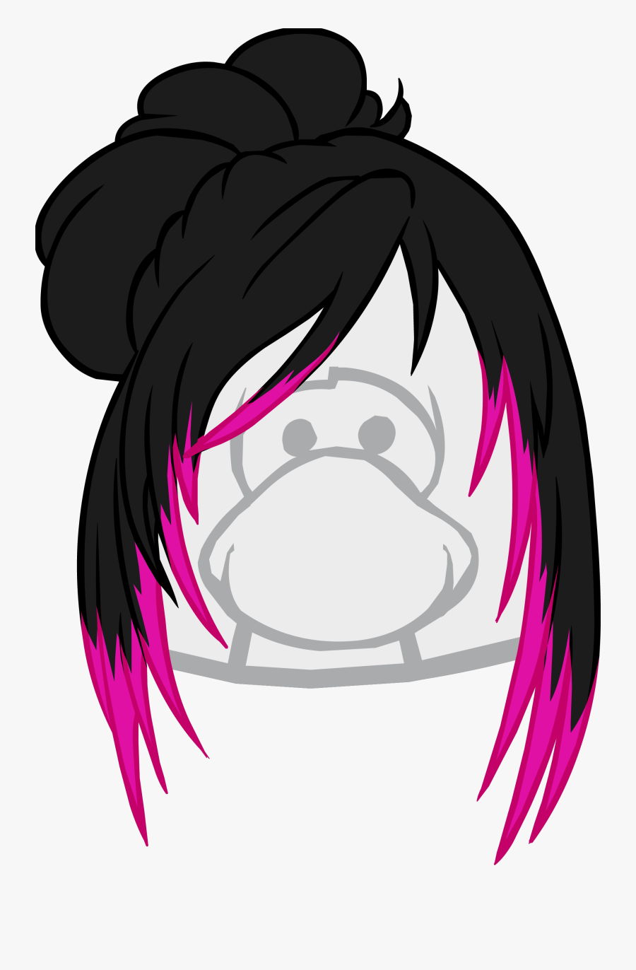 The Fuchsia Fringe - Club Penguin Blonde Hair, Transparent Clipart