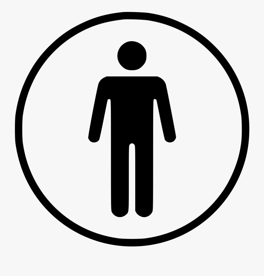 Printable Male Toilet Sign, Transparent Clipart