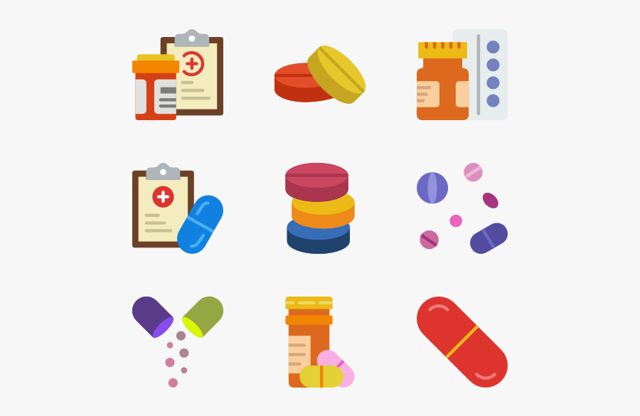 Meds & Drugs - Medication Pills Icon, Transparent Clipart