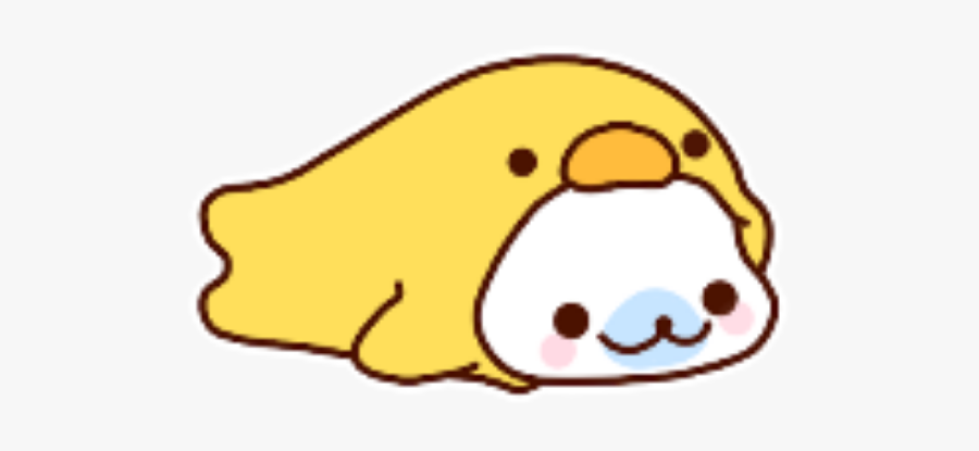 Cute Kawaii Duck Cat Bunny Love - Kawaii Duck Png, Transparent Clipart