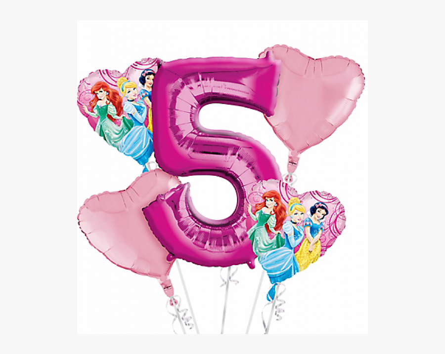 Clipart Balloons Princess - Disney Princess 2nd Birthday, Transparent Clipart