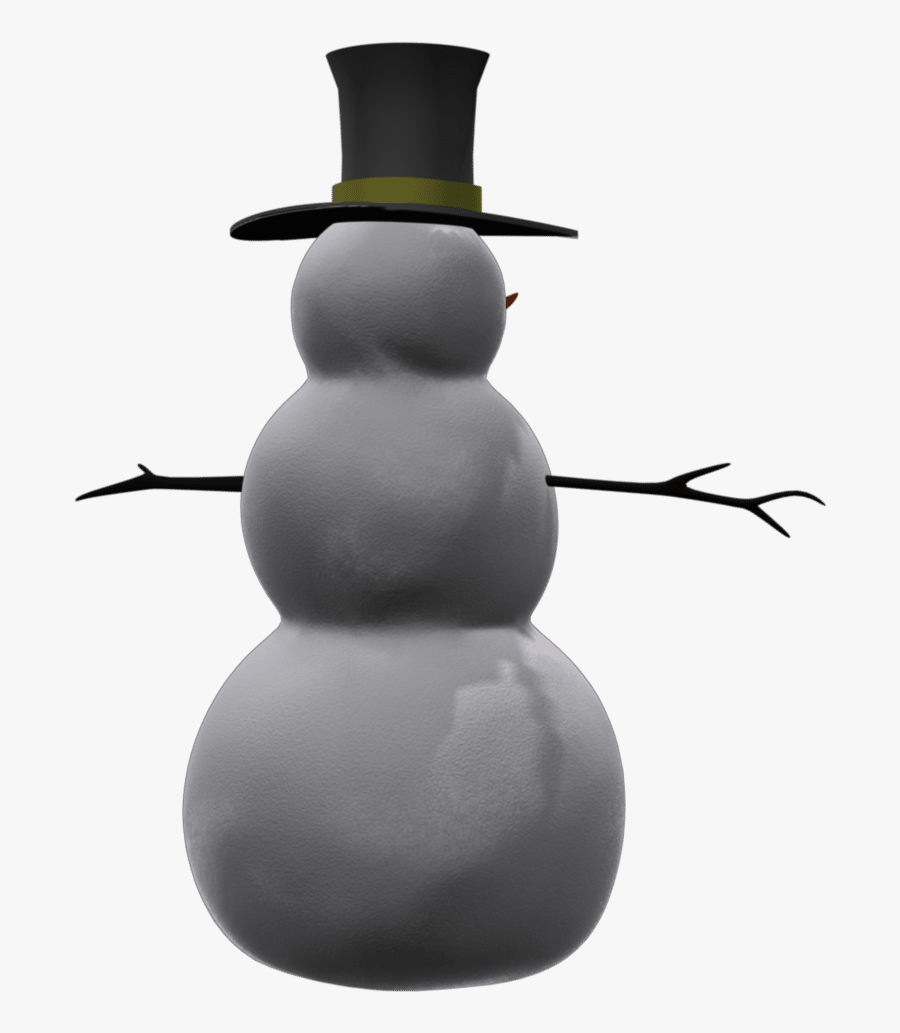 Snowman Holding Sign Clipart, Transparent Clipart