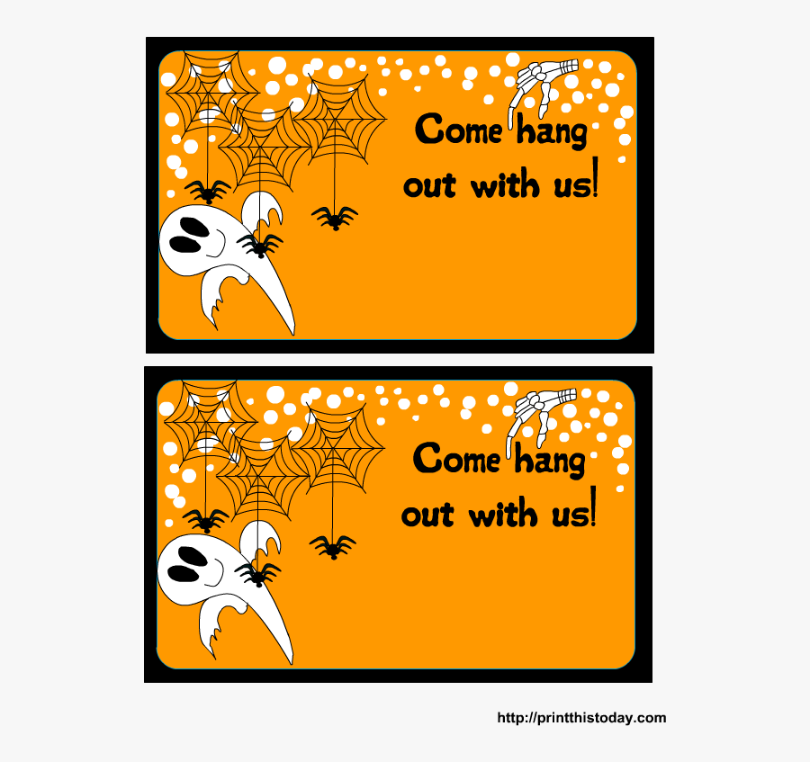Free Printable Halloween Party Invitation - Invitation Halloween Diy Free Printable, Transparent Clipart