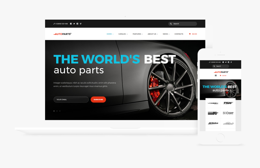 Clip Art Automotive Wordpress Themes - Car Parts Store & Auto Services Wordpress Theme, Transparent Clipart