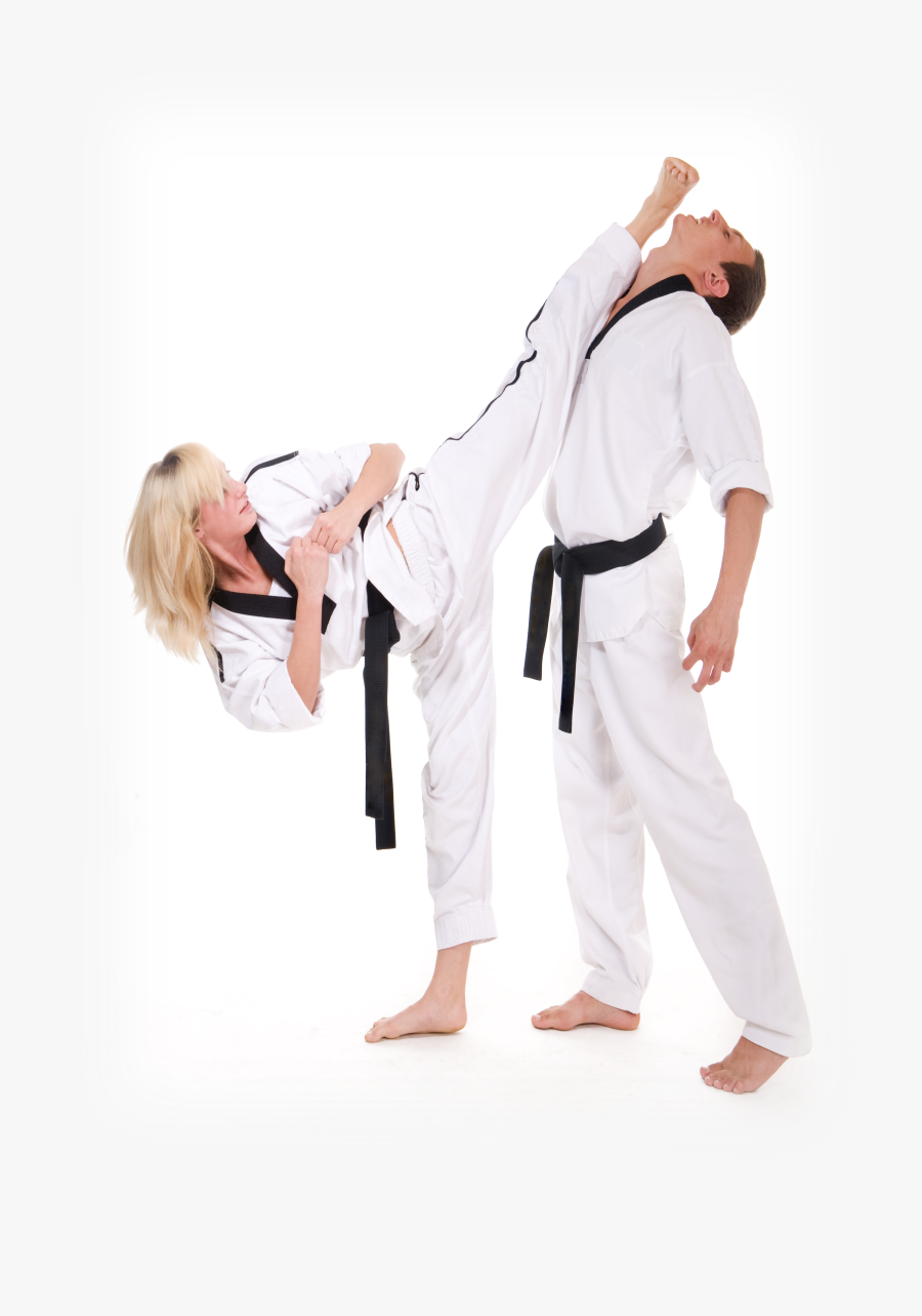 Taekwondo Man Vs Woman , Free Transparent Clipart - ClipartKey