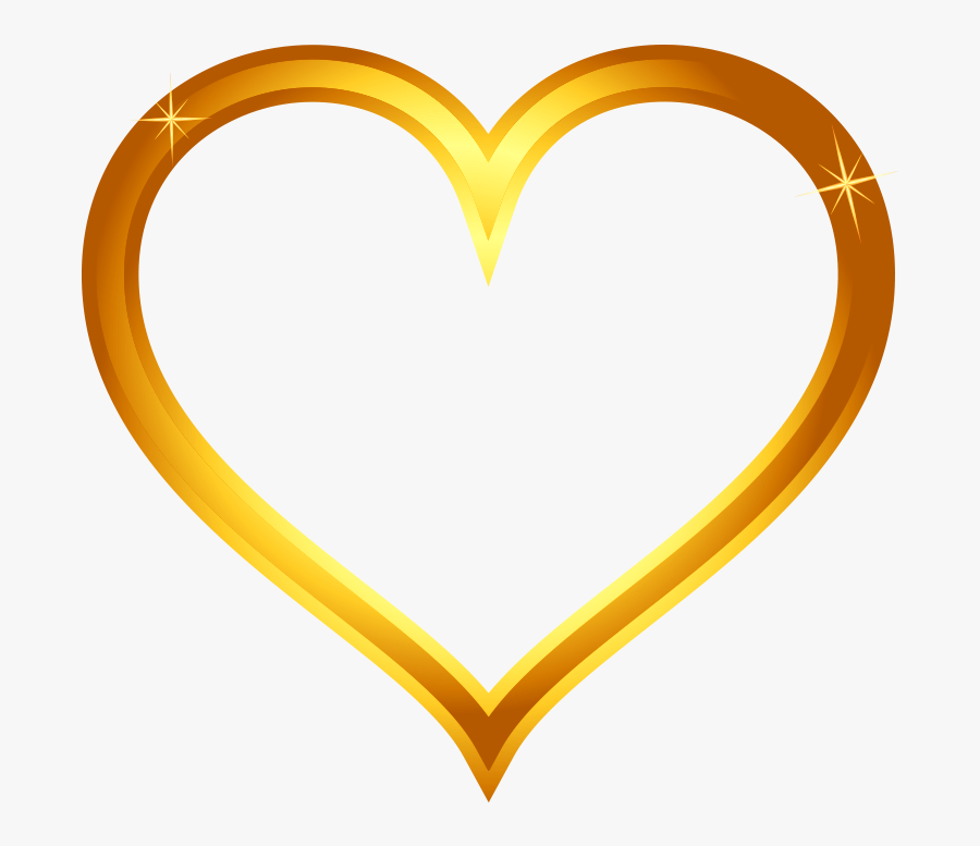 Com/png/gold Heart Png/ - Gold Heart Png Transparent, Transparent Clipart