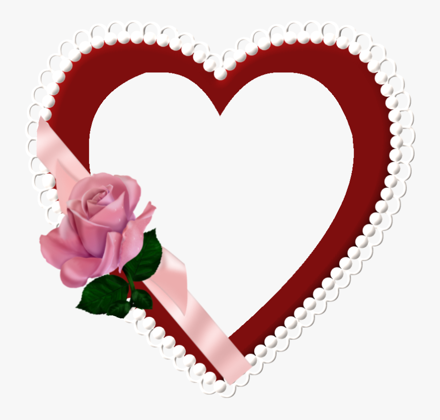 Frame Heart Png - Garden Roses, Transparent Clipart