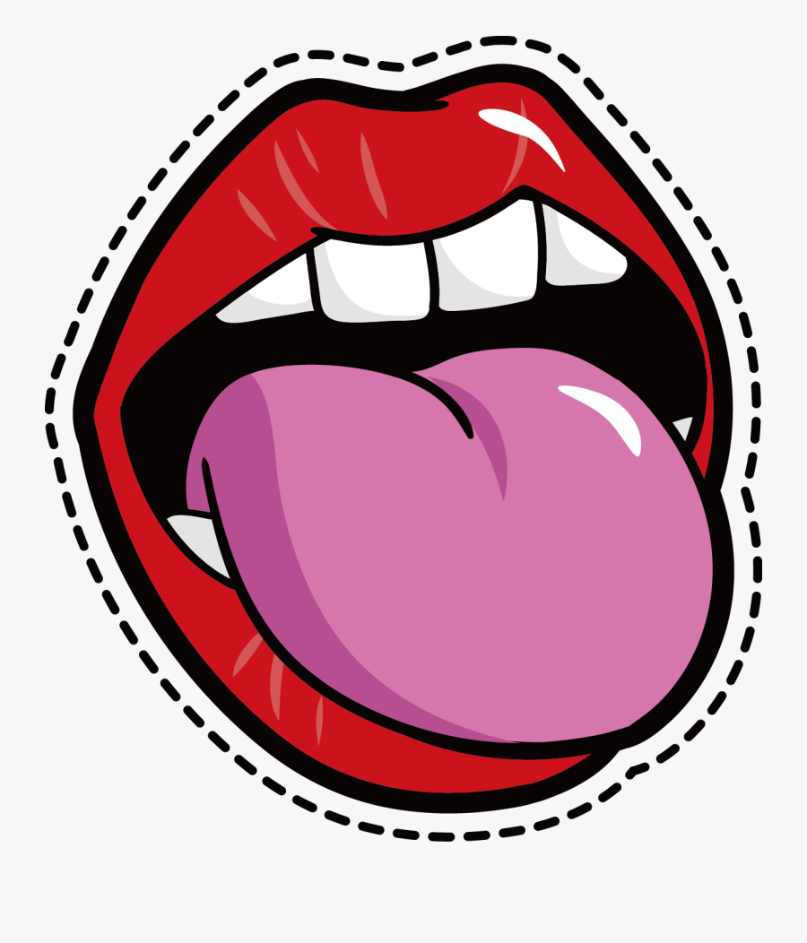 Mouth Cartoon Tongue Tongue Cartoon Png , Free Transparent Clipart