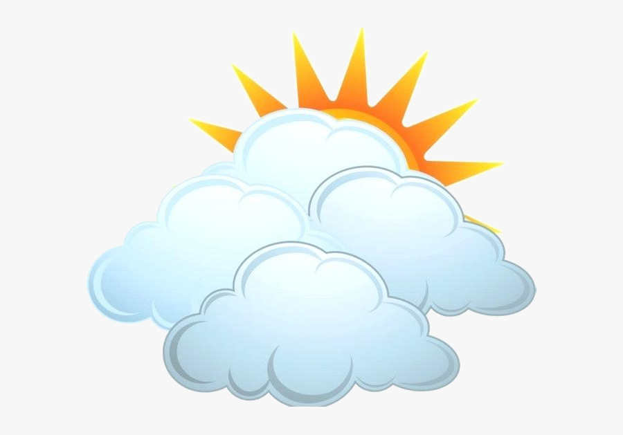 Partly Cloudy Clipart Image With Rain Transparent Png - Partly Cloudy ...
