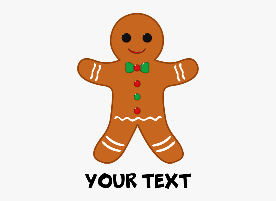 Christmas Gingerbread Man Clipart, Transparent Clipart