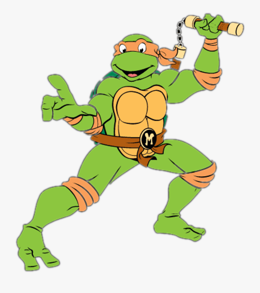 Michelangelo Teenage Mutant Ninja Turtles Cartoon, Transparent Clipart