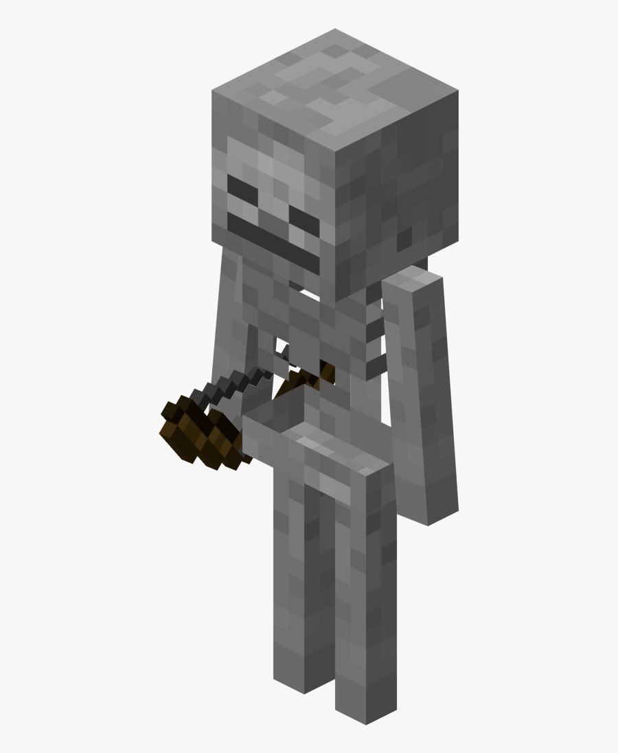 Minecraft Skeleton Mob Herobrine Video Game - Minecraft Skeleton Png, Transparent Clipart