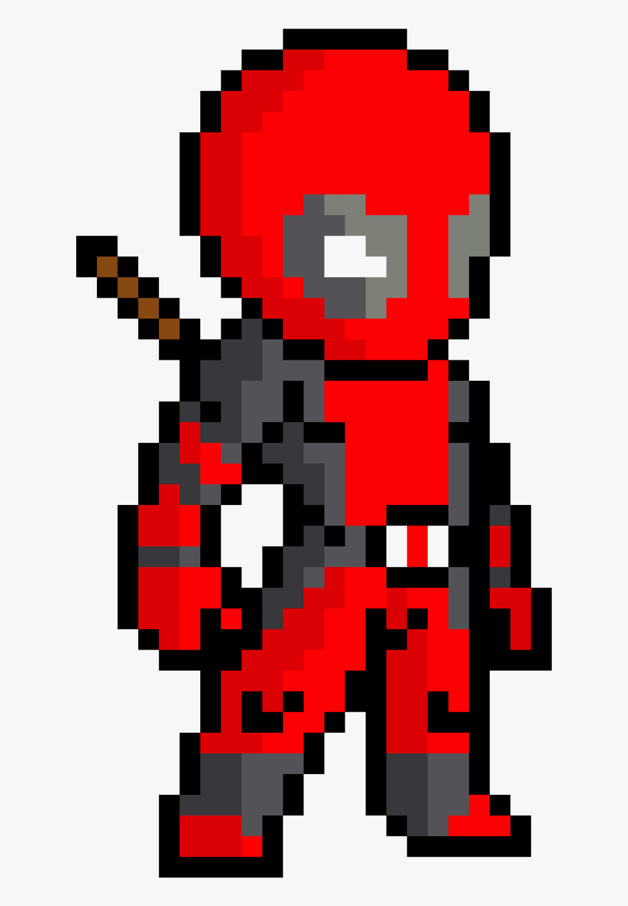 Symbol Deadpool Art Minecraft Pixel Free Download Png Pixel Art Marvel Deadpool Free Transparent Clipart Clipartkey