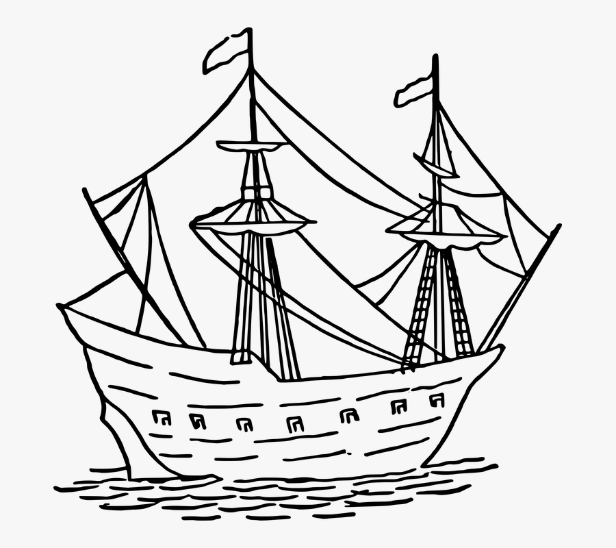 Caravel Drawing , Free Transparent Clipart - ClipartKey