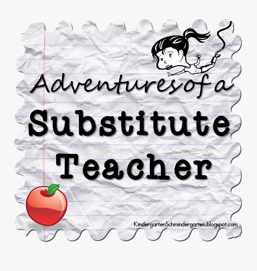 Substitute Teacher Clipart Clip - Adventures Of A Substitute Teacher, Transparent Clipart