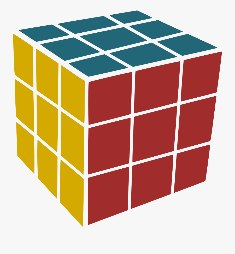 Rubik"s Simple Clip Arts - Rubik's Cube Vector Png, Transparent Clipart