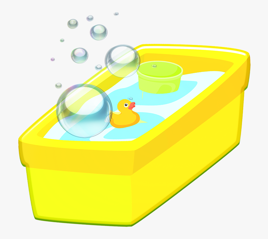 Bathtub, Bubbles, Rubber Duckie, Shower, Bathroom - Games, Transparent Clipart
