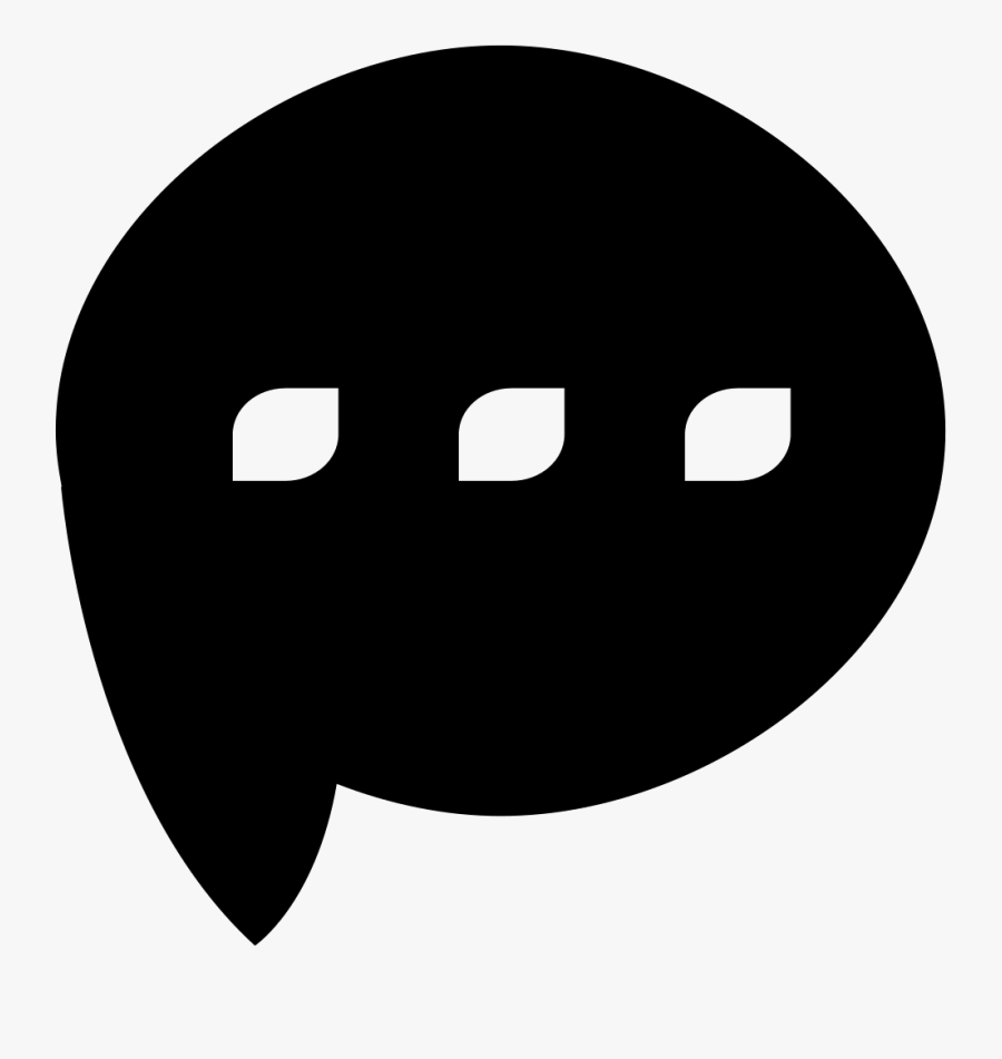 Hd Dark Speech Bubble - Balao Para Escrever Dentro Preto, Transparent Clipart