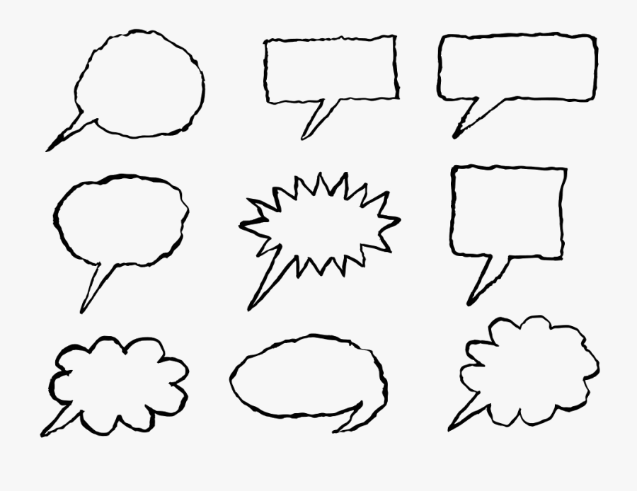 Speech Bubble Png Transparent Image - Hand Drawn Speech Bubble Png, Transparent Clipart