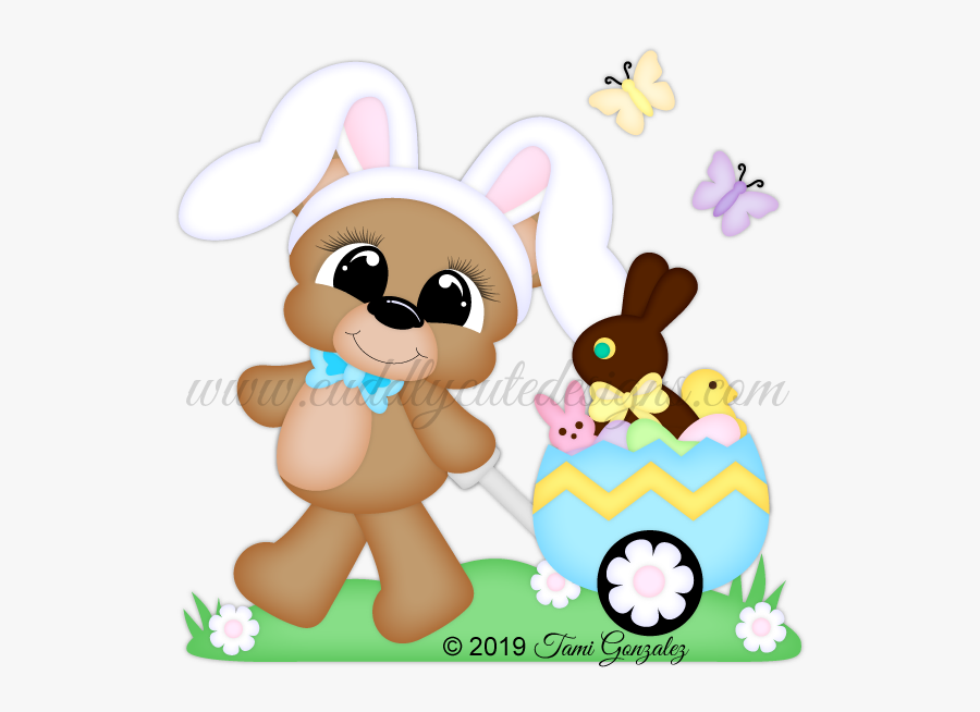 Easter Bear - Cartoon, Transparent Clipart