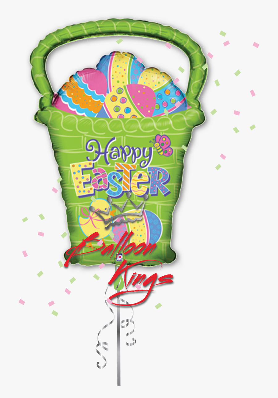 Happy Easter Basket, Transparent Clipart