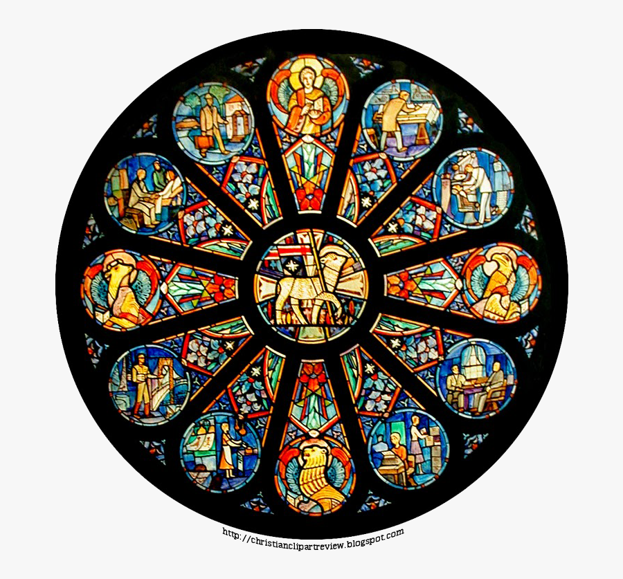 Stained Glass Agnus Dei, Transparent Clipart