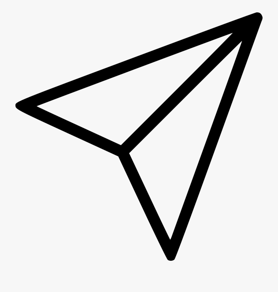 Paper Plane - Instagram Paper Airplane Icon, Transparent Clipart