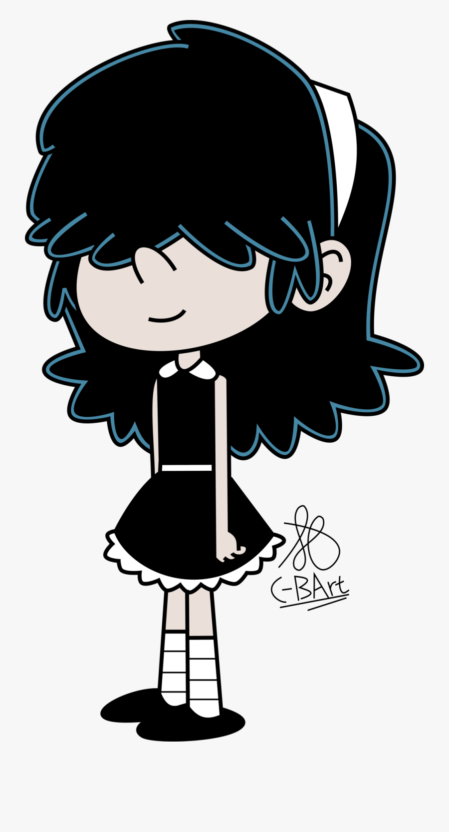 Fake Lucy Loud - Loud House Lucy Age, Transparent Clipart