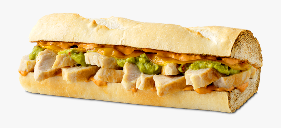 Chicken Sub Sandwich, Transparent Clipart