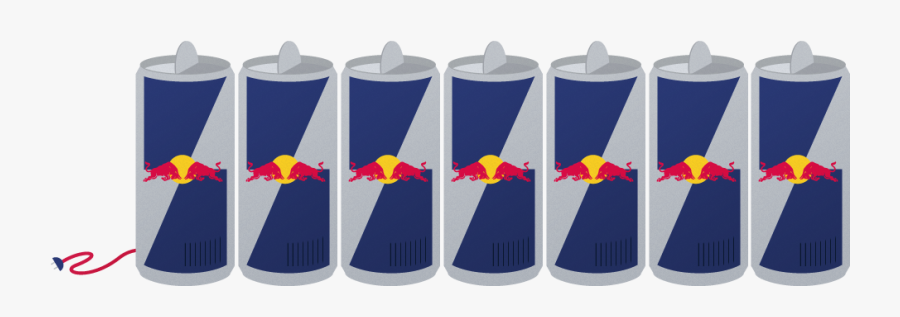 Red Bull Clipart Red Color - Red Bull Can Cartoon, Transparent Clipart