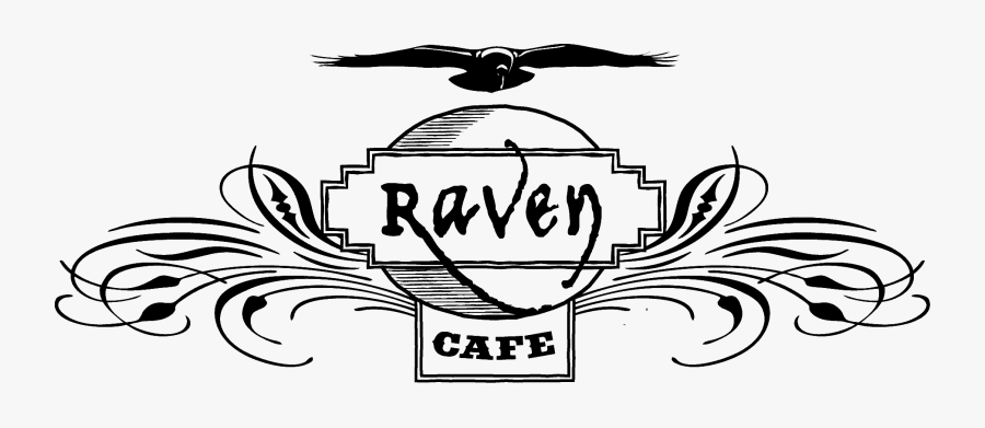 Raven Cafe Logo Transparent, Transparent Clipart