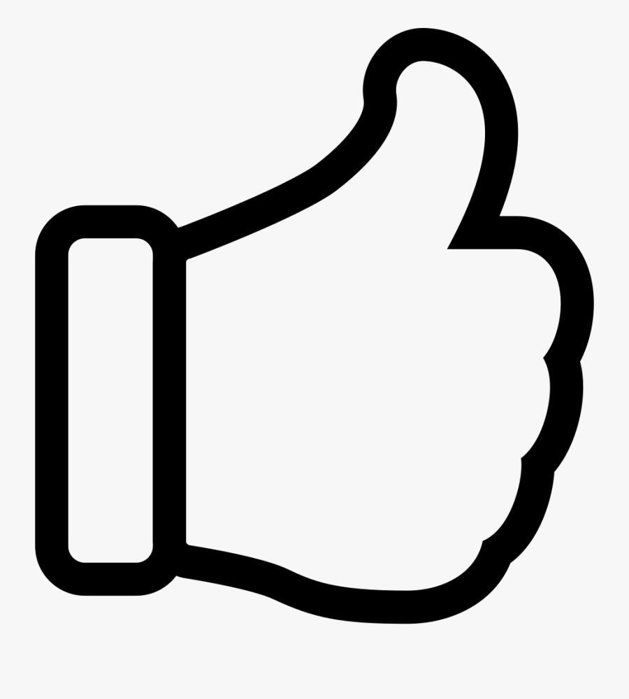 Thumbs Up - Icone Blanc Pouce Png , Free Transparent Clipart - ClipartKey