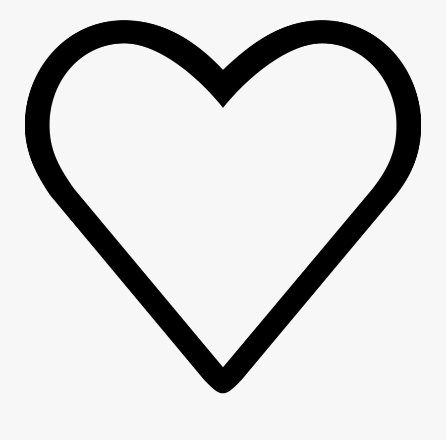 Like Heart Outline Symbol - Heart Outline Icon Png, Transparent Clipart