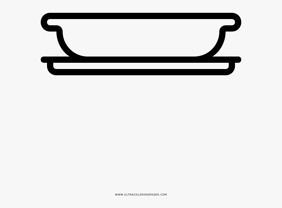 Soup Bowl Coloring Page - Line Art, Transparent Clipart