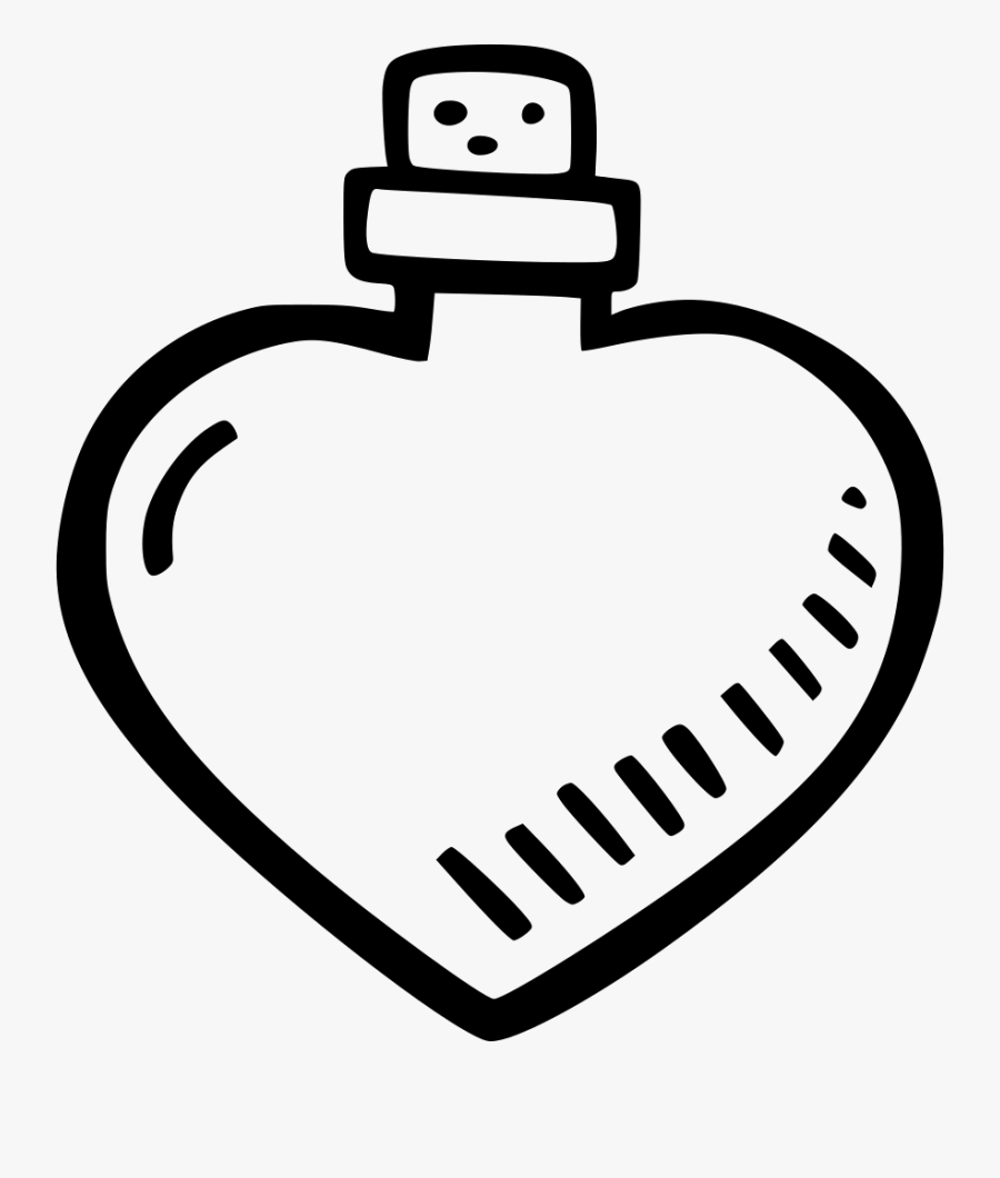 Potion Black And White Png - Love Potion Free Svg, Transparent Clipart