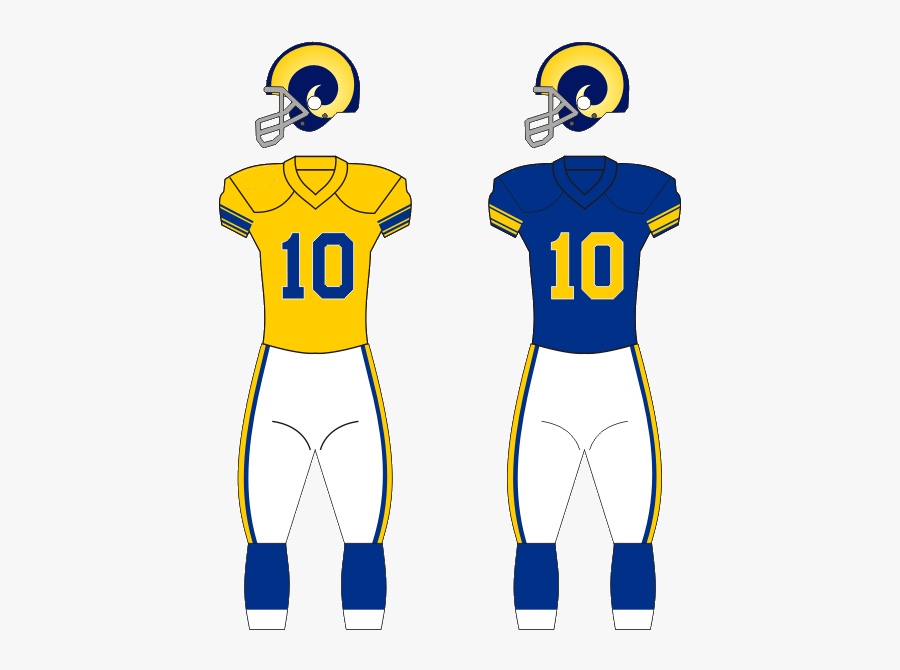 La Rams Uniforms 50s - Original La Rams Uniforms, Transparent Clipart