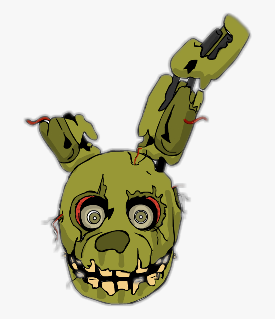 Five Nights At Freddy's Springtrap Head , Free Transparent Clipart